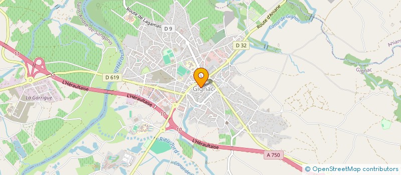 localisation de l'entreprise MONSIEUR PIERRE BARDIN  GIGNAC