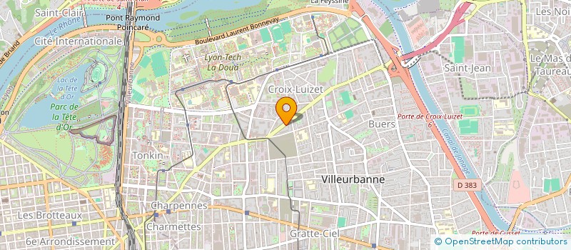 localisation de l'entreprise MONSIEUR PIERRE BARDOUX  VILLEURBANNE