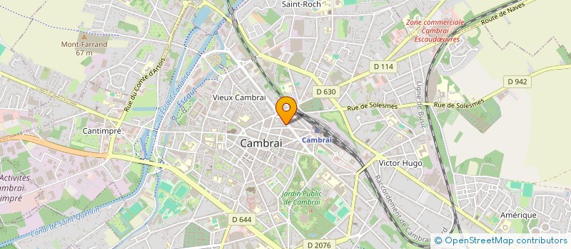 localisation de l'entreprise MONSIEUR PIERRE BARILLOT à CAMBRAI