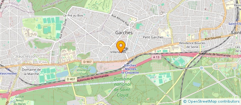 localisation de l'entreprise MONSIEUR PIERRE BARONDEAU à GARCHES