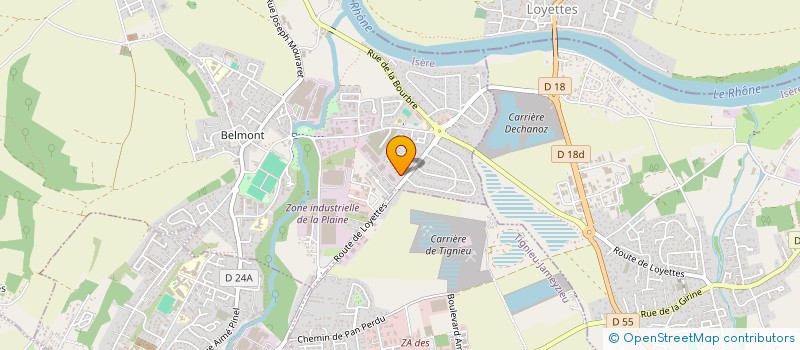 localisation de l'entreprise MONSIEUR PIERRE BARRALON  CHAVANOZ