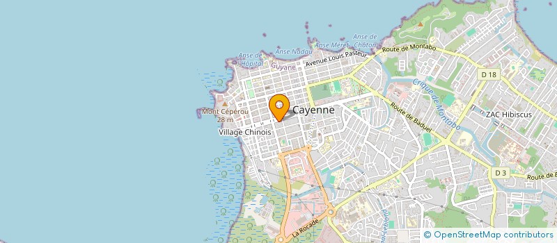 localisation de l'entreprise MONSIEUR PIERRE BARTHELEMY à CAYENNE