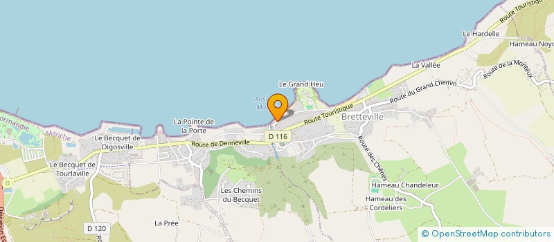 localisation de l'entreprise MONSIEUR PIERRE BASLE  BRETTEVILLE