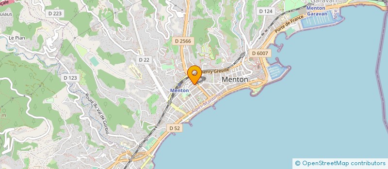 localisation de l'entreprise MONSIEUR PIERRE BASSO VALENTINA à MENTON