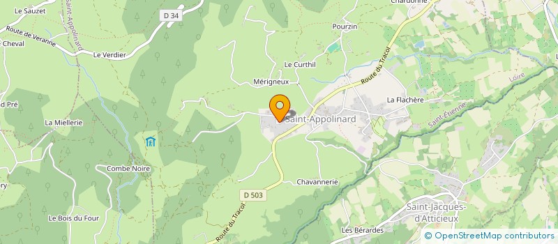 localisation de l'entreprise MONSIEUR PIERRE BATIER à SAINT-APPOLINARD