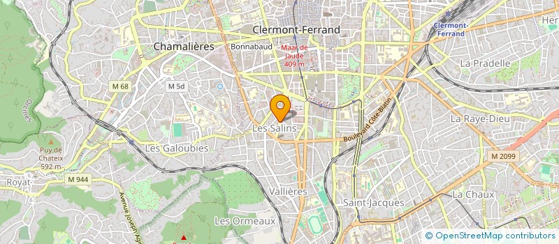 localisation de l'entreprise MONSIEUR PIERRE BATTEUX  CLERMONT-FERRAND