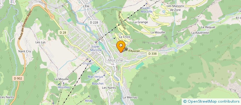 localisation de l'entreprise MONSIEUR PIERRE BAUD  MORZINE