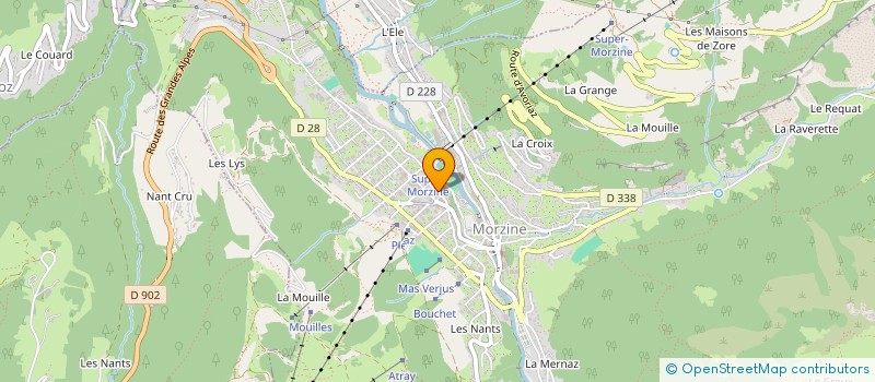 localisation de l'entreprise MONSIEUR PIERRE BAUD-PACHON  MORZINE