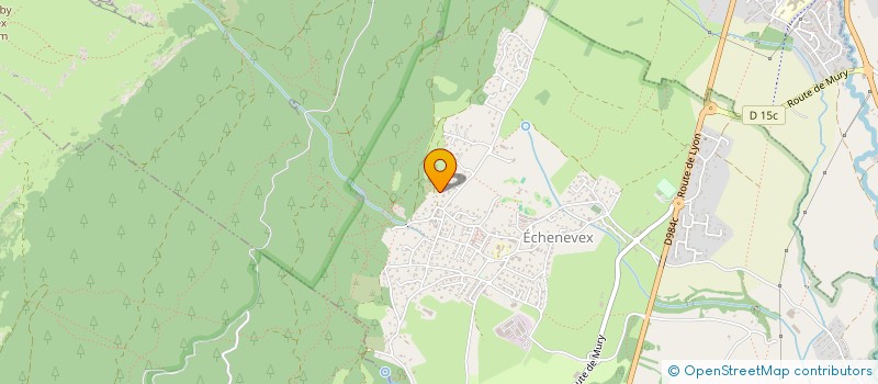 localisation de l'entreprise MONSIEUR PIERRE BAUDART  ECHENEVEX