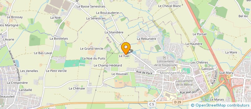 localisation de l'entreprise MONSIEUR PIERRE BAUDE à MONTGERMONT