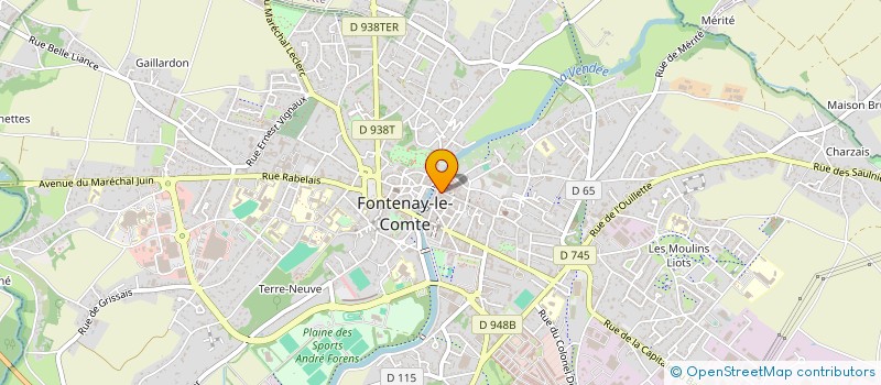 localisation de l'entreprise MONSIEUR PIERRE BAUDIN  FONTENAY-LE-COMTE