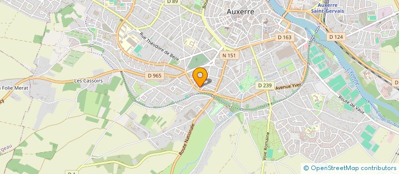 localisation de l'entreprise MONSIEUR PIERRE BAULARD à AUXERRE