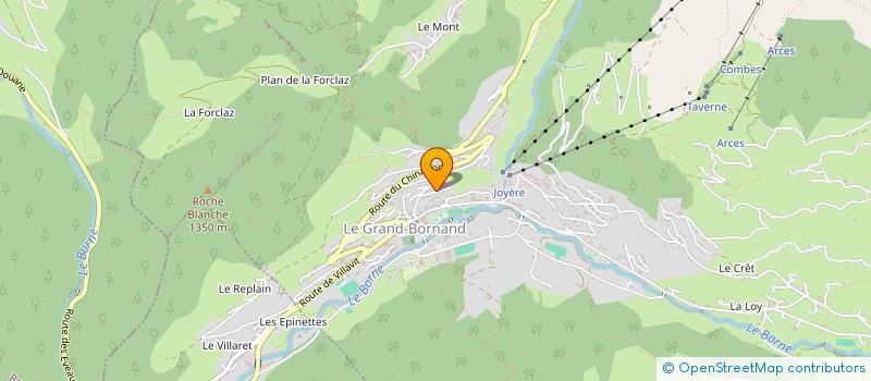 localisation de l'entreprise MONSIEUR PIERRE BAUR  LE GRAND-BORNAND