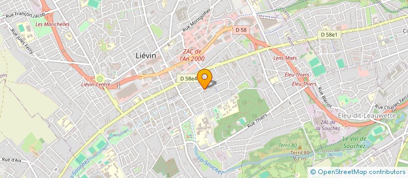 localisation de l'entreprise MONSIEUR PIERRE BAYER  LIEVIN