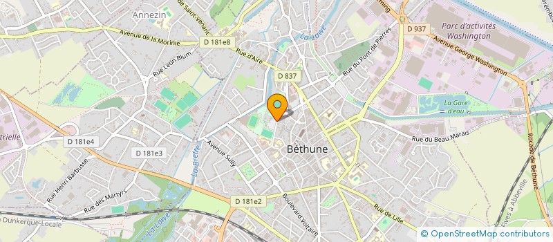 localisation de l'entreprise MONSIEUR PIERRE BAYER à BETHUNE