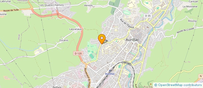 localisation de l'entreprise MONSIEUR PIERRE BAYSSE à AURILLAC