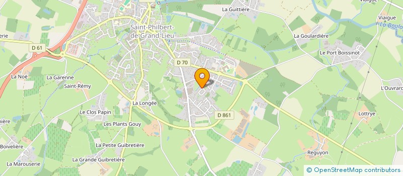 localisation de l'entreprise MONSIEUR PIERRE BEAUJEAULT  SAINT-PHILBERT-DE-GRAND-LIEU