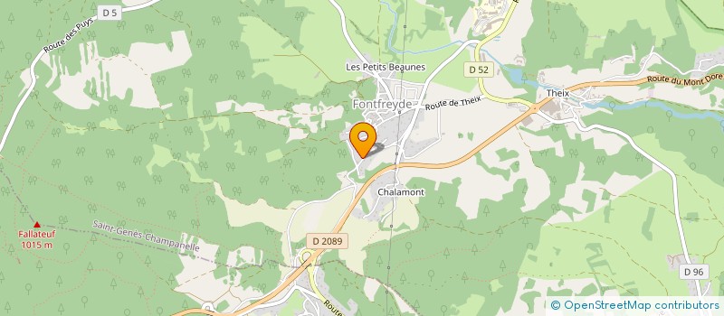 localisation de l'entreprise MONSIEUR PIERRE BEAUNE  SAINT-GENES-CHAMPANELLE