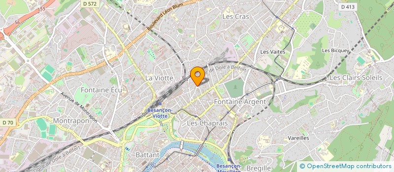 localisation de l'entreprise MONSIEUR PIERRE BEAUPAIN à BESANCON