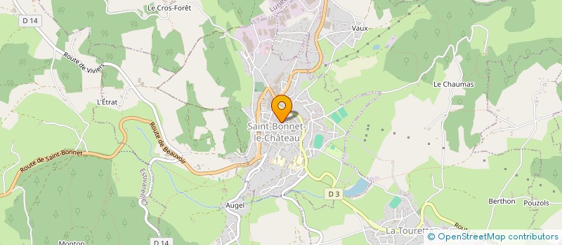 localisation de l'entreprise MONSIEUR PIERRE BEAUVIRONNET à SAINT-BONNET-LE-CHATEAU