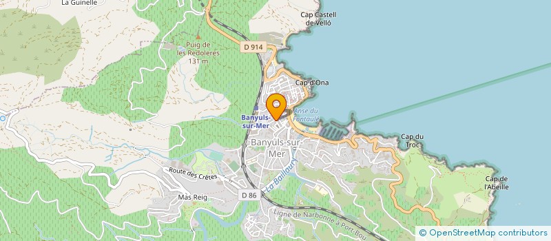 localisation de l'entreprise MONSIEUR PIERRE BECQUE  BANYULS-SUR-MER