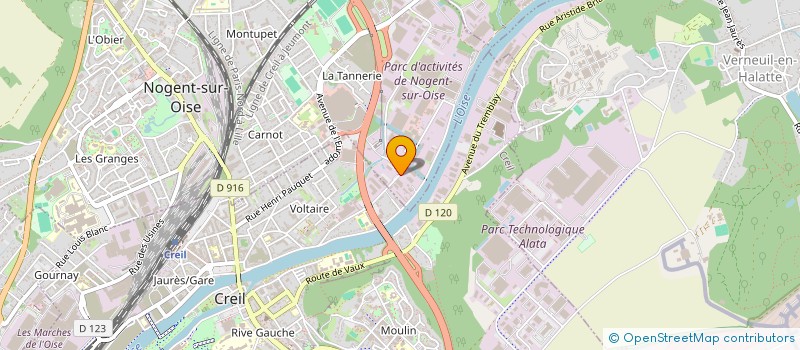 localisation de l'entreprise MONSIEUR PIERRE BECQUEREL à NOGENT-SUR-OISE