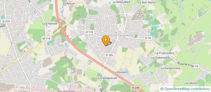localisation de l'entreprise MONSIEUR PIERRE BEGASSE à HAUTE-GOULAINE