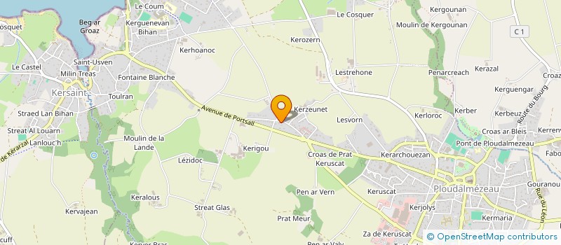 localisation de l'entreprise MONSIEUR PIERRE BEGOC  PLOUDALMEZEAU