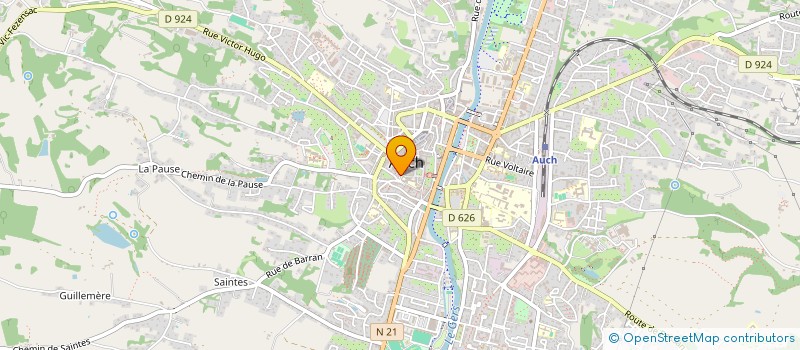 localisation de l'entreprise MONSIEUR PIERRE BEGUE  AUCH