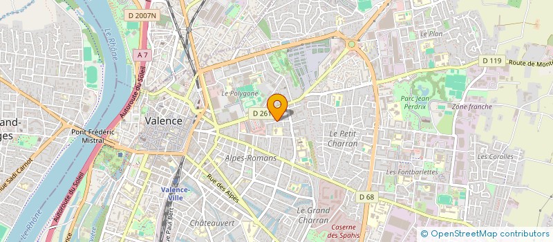 localisation de l'entreprise MONSIEUR PIERRE BEJOINT à VALENCE