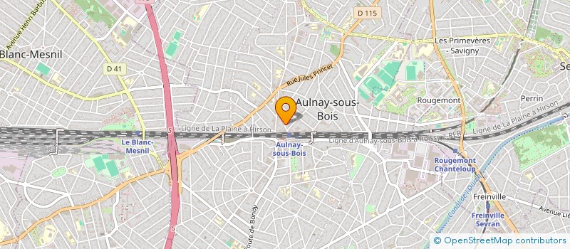 localisation de l'entreprise MONSIEUR PIERRE BELLANGER à AULNAY-SOUS-BOIS