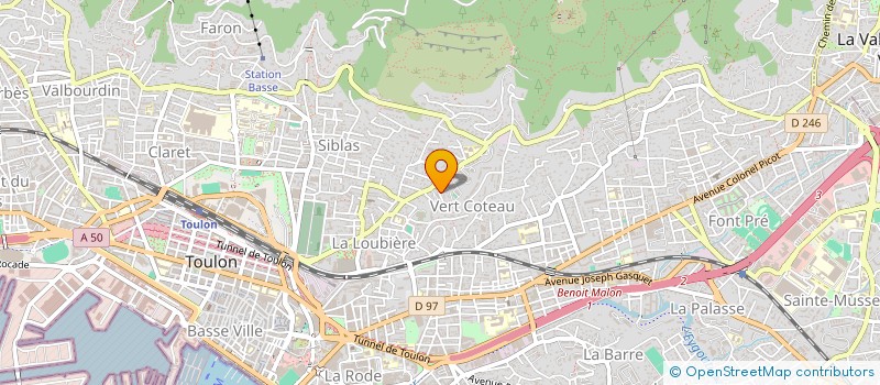 localisation de l'entreprise MONSIEUR PIERRE BELLIER  TOULON