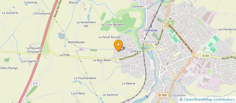 localisation de l'entreprise MONSIEUR PIERRE BELLOIR à CHEMILLE-EN-ANJOU