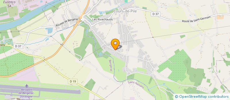 localisation de l'entreprise MONSIEUR PIERRE BELUGUE  COURS-DE-PILE