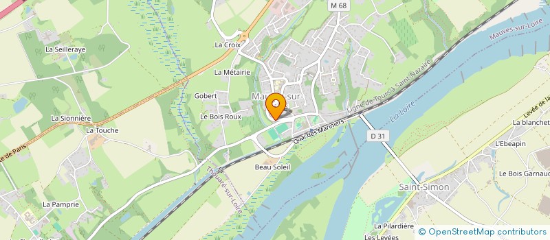 localisation de l'entreprise MONSIEUR PIERRE BENARD  MAUVES-SUR-LOIRE