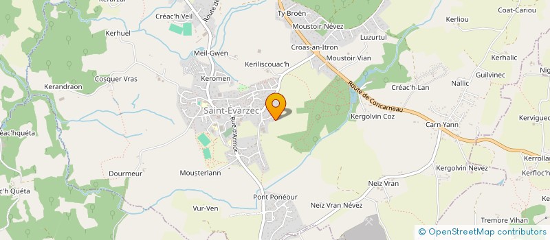 localisation de l'entreprise MONSIEUR PIERRE BENEDET à SAINT-EVARZEC