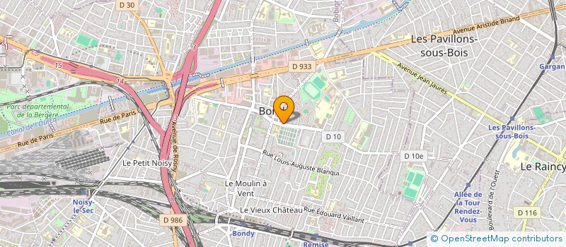 localisation de l'entreprise MONSIEUR PIERRE BENEUX  BONDY