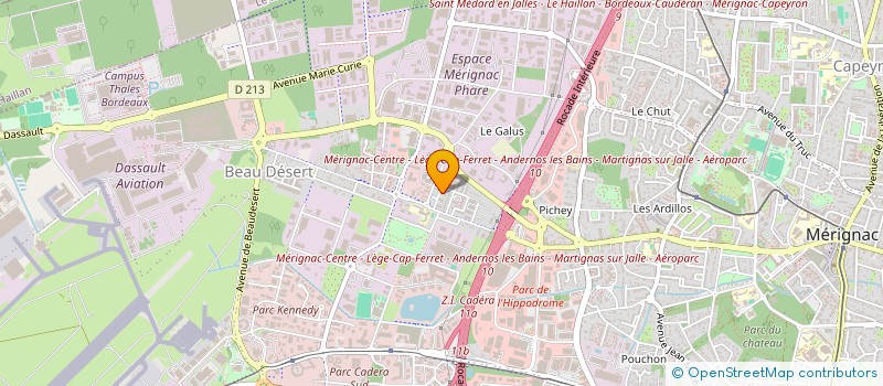 localisation de l'entreprise MONSIEUR PIERRE BENEY  MERIGNAC