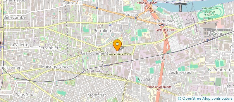 localisation de l'entreprise MONSIEUR PIERRE BENITIER  VILLEURBANNE