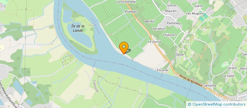 localisation de l'entreprise MONSIEUR PIERRE BENOIT  QUINSAC