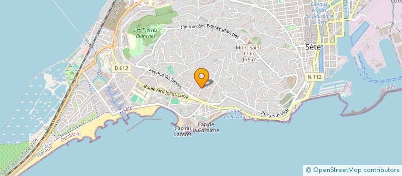 localisation de l'entreprise MONSIEUR PIERRE BENSASSON à SETE