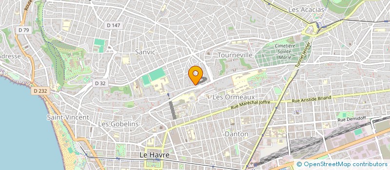 localisation de l'entreprise MONSIEUR PIERRE BERARD à LE HAVRE