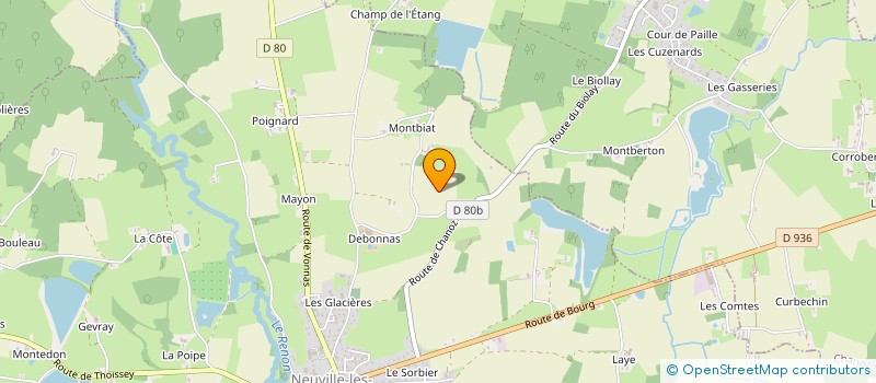 localisation de l'entreprise MONSIEUR PIERRE BERARDI  CONDEISSIAT