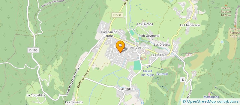 localisation de l'entreprise MONSIEUR PIERRE BERARDIER à LANS-EN-VERCORS