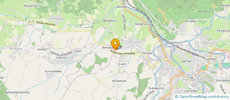 localisation de l'entreprise MONSIEUR PIERRE BERETERBIDE  UHART-CIZE