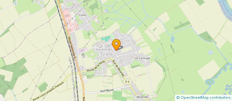 localisation de l'entreprise MONSIEUR PIERRE BERGER  VARENNES-LE-GRAND