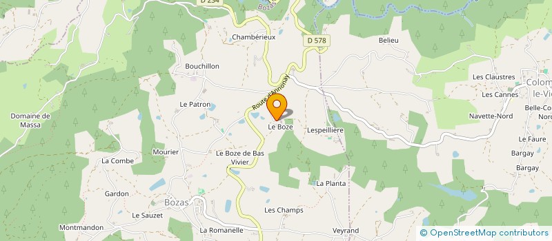 localisation de l'entreprise MONSIEUR PIERRE BERGERON à BOZAS