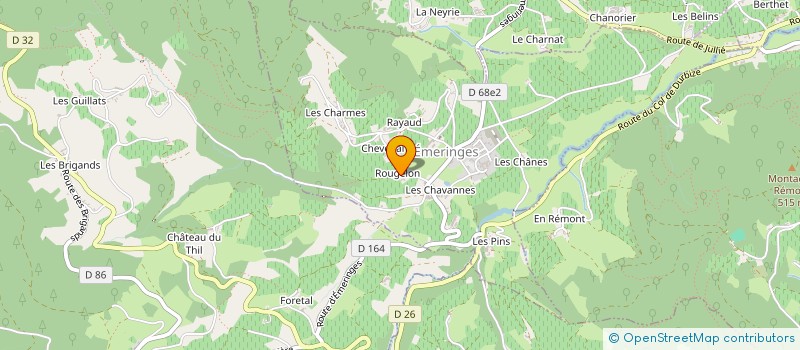 localisation de l'entreprise MONSIEUR PIERRE BERGERON  EMERINGES