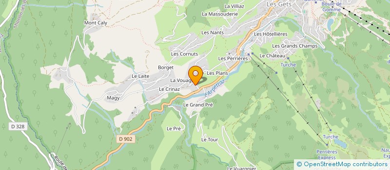 localisation de l'entreprise MONSIEUR PIERRE BERGOEND  LES GETS