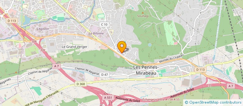 localisation de l'entreprise MONSIEUR PIERRE BERGONSO à LES PENNES-MIRABEAU